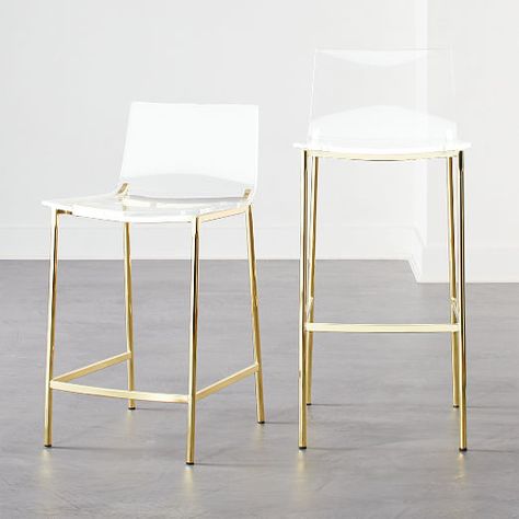 Best Selling Modern Furniture | CB2 Clear Bar Stools, Acrylic Counter Stools, Brass Bar Stools, Acrylic Bar Stools, Gold Bar Stools, Grey Bar Stools, Luxe Furniture, White Bar Stools, Leather Bar Stools