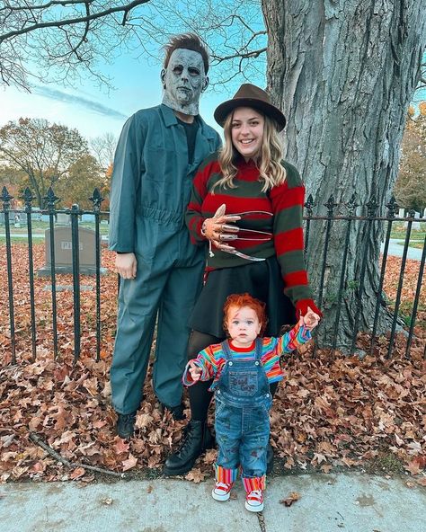 Halloween Costume Ideas For Family Of Four, Halloween 2023 Costumes Family, Matching Halloween Costumes For Family Of 3, Hollween Costumes For Family, Family Costumes With One Year Old, Fam Halloween Costumes, Family Halloween For 3, Costumes For 3 People Family, Halloween For Family Of 3