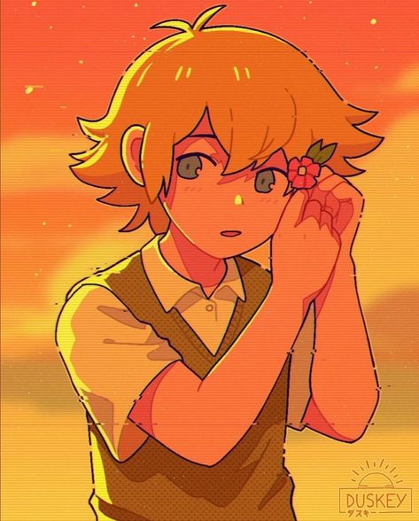 Basil Fanart, Flower Boy, Basil, Blonde, Anime