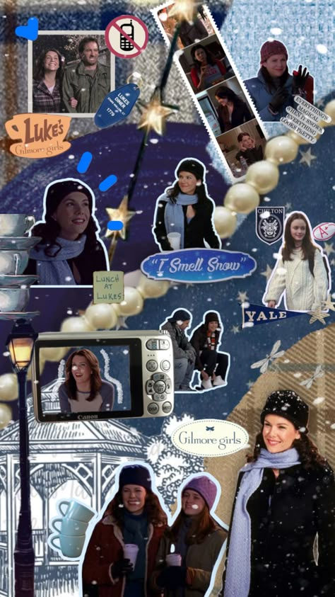 Gilmore Girls Christmas, I Smell Snow, Lorelei Gilmore, Gilmore Guys, Winter Phone Case, Books Wallpaper, Wallpaper Vibes, Lorelai Gilmore, Music Books