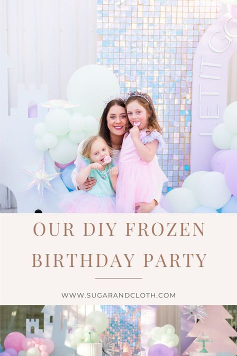 Elsa Themed Birthday Party Decoration Diy, Diy Elsa Birthday Party, Winter Frozen Birthday Party, Third Birthday Frozen Theme, 5th Frozen Birthday Party, Snow Party Favors, Muted Frozen Party, Diy Frozen Decor, Frozen Birthday Favors Ideas