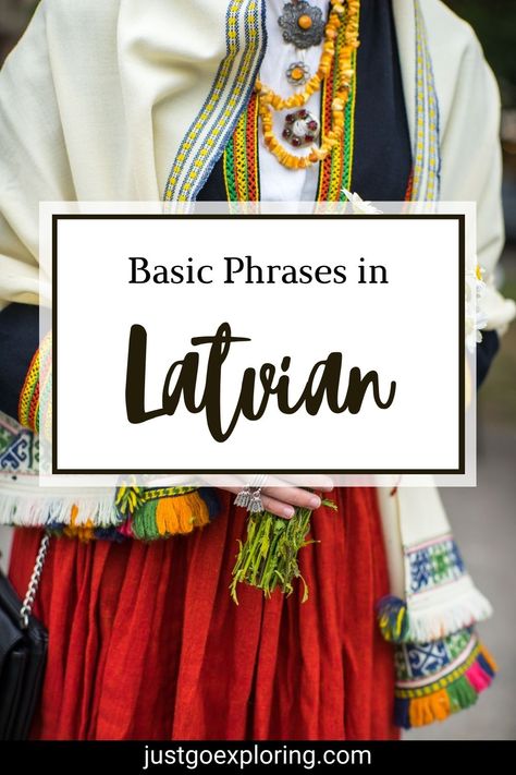 Prepare for your trip to Latvia with key Latvian phrases. Perfect for navigating Riga's streets and connecting with locals. Latvian Culture, Asking For Directions, Travel Phrases, Language Tips, Other Languages, World Languages, Words And Phrases, Simple Words, Different Countries