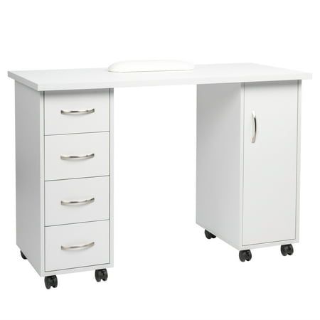 Standing Tables, Small Salon, Nail Desk, Nail Station, Drawer Rails, Standing Table, Manicure Table, Large Cabinet, Salon Beauty