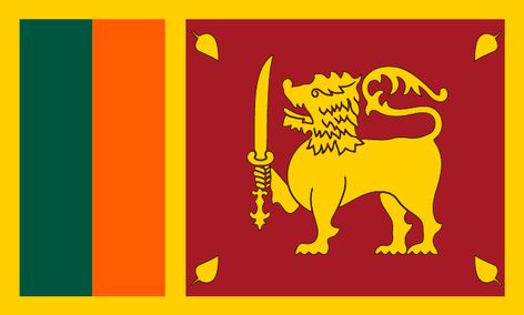 Flag of Sri Lanka Sri Lanka Flag, Flag Signs, Flags Of The World, Flag Colors, National Flag, Retro Wall, Laos, Vintage Signs, Sri Lanka