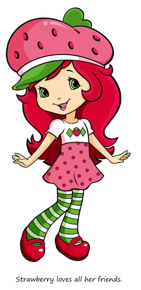 Strawberry Shortcake by ~TanyaKay on deviantART Strawberry Shortcake New Cartoon, How To Draw Strawberry Shortcake, Strabwrrry Shortcake, Strawberry Shortcake Drawing Easy, Strawberry Shortcake Painting Canvas, Stawberryshotcake Characters, Cartoon Pictures For Drawing, Strawberry Shortcake Cartoon Characters, Strawberry Shortcake Clipart