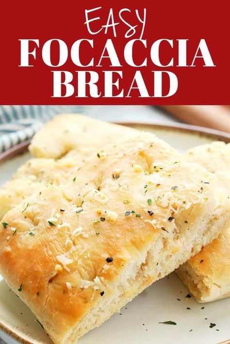 Easy Focaccia Bread, Easy Focaccia Bread Recipe, Easy Focaccia, Homemade Focaccia, Quick Soup Recipes, Bar Desserts, Bread Ideas, Focaccia Bread Recipe, Recipes Bread