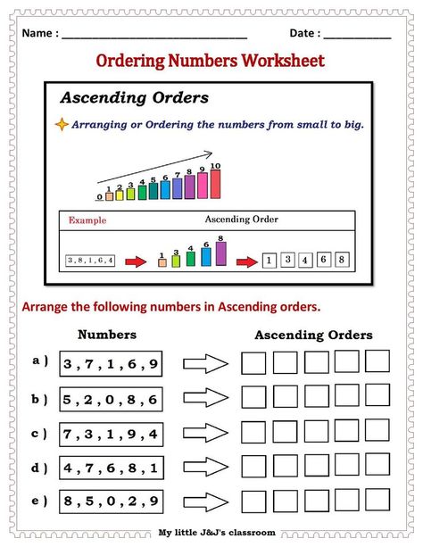 Arrange In Ascending Order Worksheet, Biggest And Smallest Number Worksheet, Ascending Order Worksheet Grade 1, Ascending Order Worksheet Kindergarten, Ascending Order Worksheet, Ordering Numbers Worksheet, Tables Maths, Ascending And Descending Order, Kindergarden Math