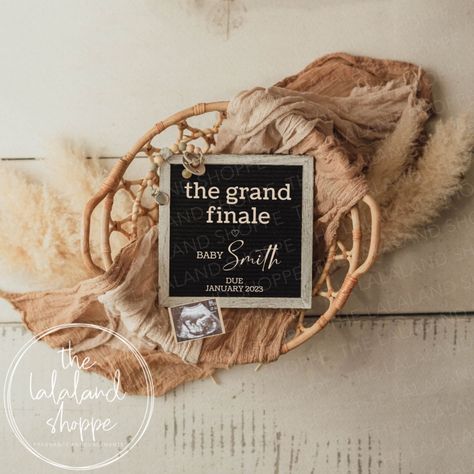 Pregnancy Announcement, The Grand Finale, Gender Neutral Editable Digital Baby Announcement, Last Baby, Third Fourth, Custom Announcement Sister In Heaven, Parts Of The Letter, Digital Baby Announcement, Love Is Not Enough, Baby Loss, Sorry For Your Loss, Infant Loss, Due Date, Pregnancy Reveals