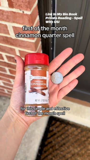 Manifesting Money Cinnamon Quarter Spell, Money Rituals Magic Spells Cinnamon, Cinnamon Money Spell First Of The Month, Cinnamon Doorway Spell, Cinnamon Abundance Spell, Cinnamon Door Spell, 1st Of The Month Cinnamon Spell, Cinnamon First Of The Month, Spells With Cinnamon