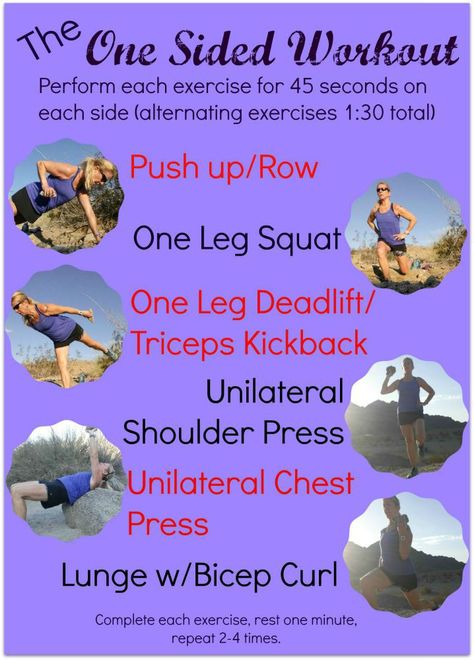 The One Sided Workout will help you balance your body with unilateral exercises that are vital to help maintain a healthy, injury free body. Unilateral Exercises, One Leg Deadlift, 30 Minute Hiit, Circuit Workouts, One Song Workouts, Healthy Hacks, Strength Training For Runners, Exercise Workouts, Exercise Routines