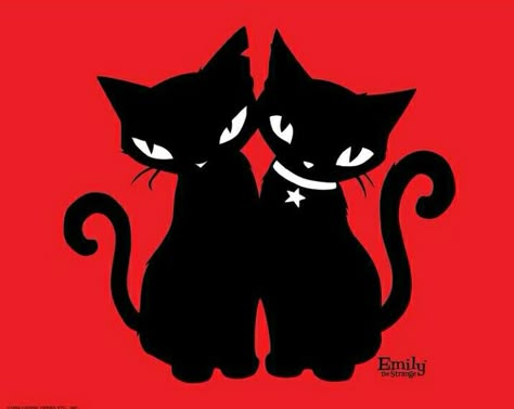 Emily The Strange Cat Tattoo, Emily The Strange Cats, Emily The Strange Wallpapers, Mall Goth Wallpaper, Emily Strange, Emily The Strange, Goth Wallpaper, Arte Punk, 2000s Nostalgia