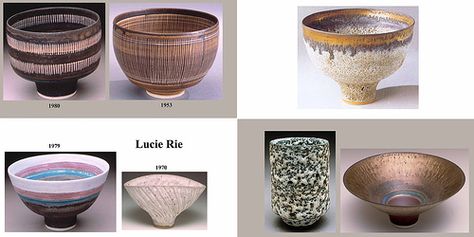 Lucie Rie bowls Jacobs and Mason collection by clayglazepots, via Flickr Lucie Rie, Glaze Recipe, Decorative Bowls, 3 D, Photo Sharing, Planter Pots, Glaze, Porcelain, Bowl