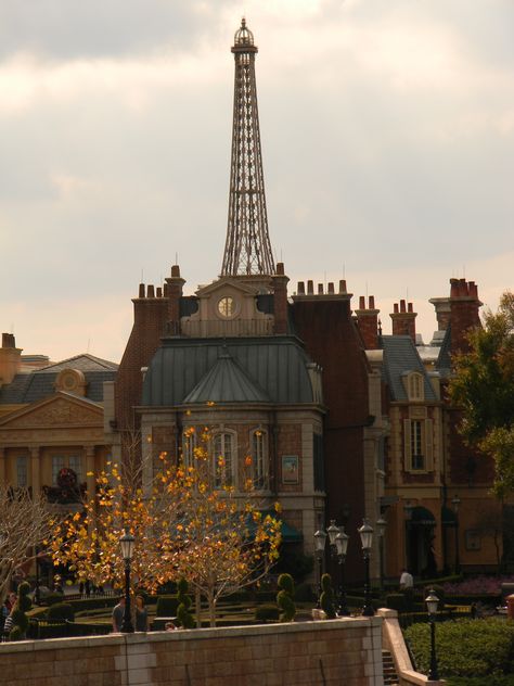 Epcot- Paris, France. Okay, well the next best thing! This is in epcot and totally themed Paris. The atmosphere really makes you feel like you've stepped into France. World Showcase Epcot, April Intentions, Epcot Aesthetic, Epcot France, Bethesda Terrace, The Romantics, Disney World Pictures, Epcot Center, Best Vacation Destinations