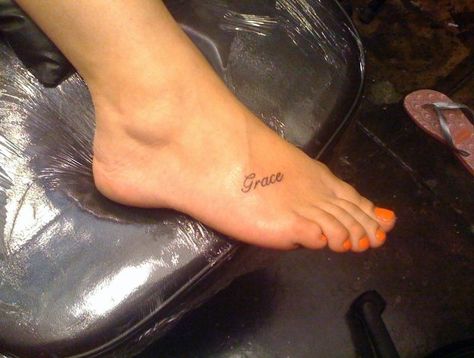 Jeff Buckley's Grace tattooed on my foot :) Jeff Buckley Grace Tattoo, Grace Jeff Buckley Tattoo, Jeff Buckley Tattoo, Jeff Buckley Grace, Grace Tattoos, Jeff Buckley, Subtle Tattoos, Body Modifications, Tattoo Inspo