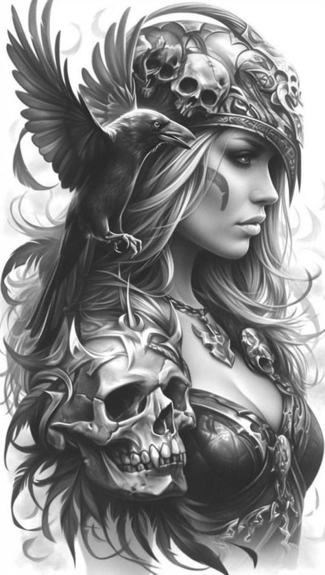 Viking Valkyrie Tattoo Design, Women Warrior Tattoo, Warrior Woman Tattoo, Protector Tattoo, Viking Warrior Tattoos, Viking Warrior Woman, Valkyrie Tattoo, Female Warrior Tattoo, Armor Tattoo