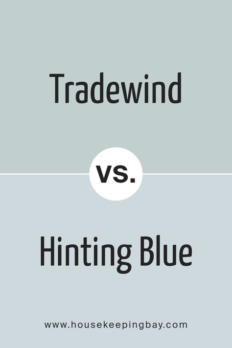 Tradewind SW 6218 by Sherwin Williams vs Hinting Blue SW 6519 by Sherwin Williams Sherwin Williams Delft, Trim Colors, Blue Paint Colors, Calming Atmosphere, Coordinating Colors, Blue Paint, Sherwin Williams, Neutral Tones, Shades Of Blue