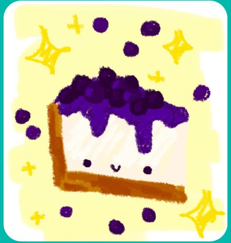 blueberry cheesecake cute art noteit doodle aesthetic Blueberry Pie Drawing, Cheesecake Drawing, Blueberry Drawing, Pie Pictures, Doodle Aesthetic, Pie Drawing, Dessert Illustration, Tools Drawing, Doodle Ideas