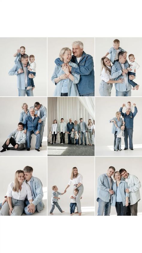 Large Family Photo Shoot Ideas Studio, Extended Family Studio Photoshoot, Extended Family Pictures Indoor, Big Family Photoshoot Poses, Big Family Photoshoot Studio, Family Photo Poses Indoor, Big Family Photoshoot, Family Portraits Studio, Family Photoshoot Studio