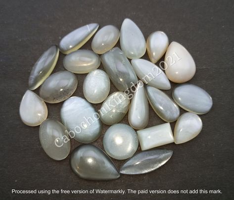 Excited to share the latest addition to my #etsy shop: Natural Gray Moonstone Gemstone Cabochon - Grey Moonstone Cabochon, Grey moonstone cabochon lot, Multi Jewelry Making Stone, Loose Gemstone https://etsy.me/3OOlrUW #birthday #christmas #no #moonstone #yes #giftforh Diy Jewelry Pendants, Grey Moonstone, Moonstone Cabochon, Thank You For Purchasing, Deep Gray, Types Of Stones, Unique Gemstones, Diy Schmuck, Moon Stone