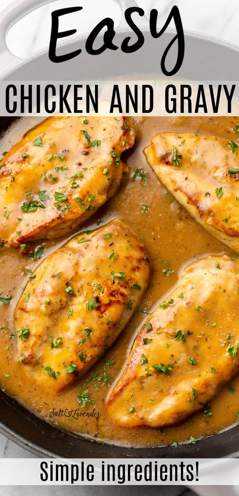 Healthy Chicken Gravy Recipe, Chicken And Chicken Gravy Recipes, Pan Fried Chicken And Gravy, Baked Chicken Recipes With Gravy, Chicken Tenders And Gravy, Chicken Cutlet With Gravy, Best Chicken And Gravy Recipe, Chicken Tenders In Sauce, Simple Easy Chicken Recipes