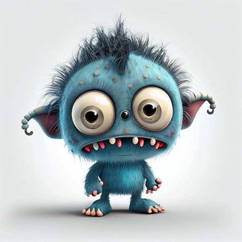 Photo illustration cartoon cute monsters... | Premium Photo #Freepik #photo #cartoon-art #monster-background #cute-monster #cartoon How To Draw Cute Monsters, Sympathetic Monsters, Cute Egg Cartoon, Cartoon Monsters Cute, Cute Monster Art, Kappa Monster, Monster Background, Scary Clown Face, Cute Monster Illustration