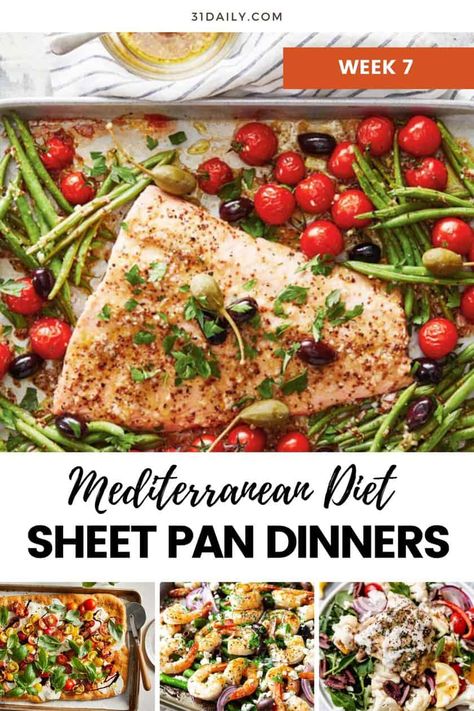 Mediterranean Diet Sheet Pan Dinners, Mediterranean Diet Recipes Meal Plan, Weekly Mediterranean Meal Plan, Liver Diet Recipes Healthy Food, Mediterranean Diet Recipes Slow Cooker, Mediterranean Sheet Pan Recipes, Mediterranean Diet Sheet Pan Recipes, Mediterranean Diet Meal Plan For Beginners, Mediterranean Diet For Diabetics