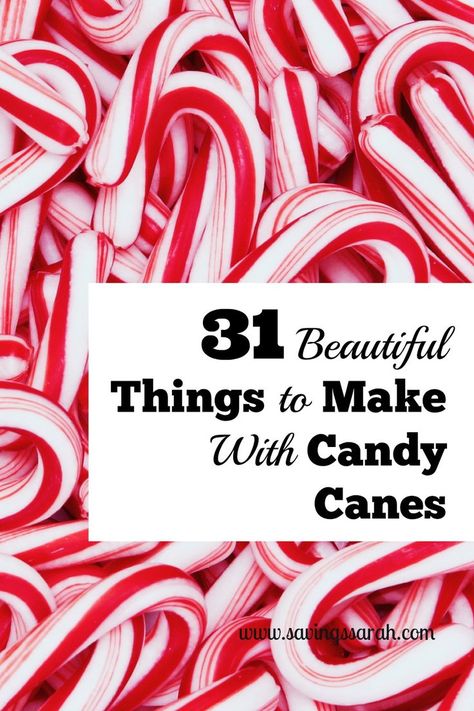 Looking for fun Christmas crafts and eats that won't blow your budget. Check out these 31 Awesome Things to Make With Candy Canes. Cheap Craft Supplies, Christmas Candy Crafts, Candy Cane Crafts, 2019 Nails, Candy Cane Decorations, Christmas Tablescape, Candy Cane Christmas, Candy Crafts, Fun Christmas Crafts