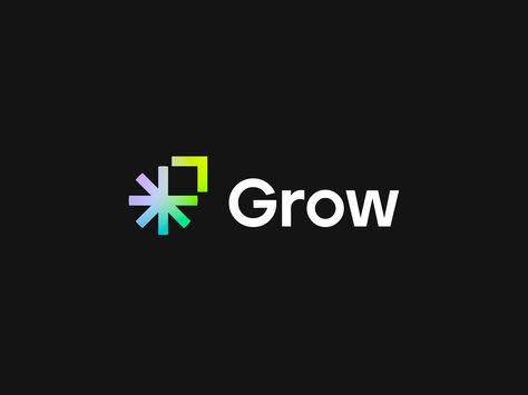 Grow logo concept (unused) by Vadim Carazan on Dribbble Global Logo Design Creative, Holding Company Branding, Delivery Branding Design, Community Logo Design Inspiration, Mentorship Logo, Power Symbol Logo, Grow Logo Design, Growth Graphic Design, Global Logo Design