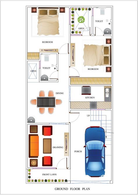 1000 Sqft House Plan, Efficient Floor Plans, 2bhk House Plan, Indian House Plans, Indian House, 1000 Sq Ft, Little House Plans, Indian Homes, Hospitality Design