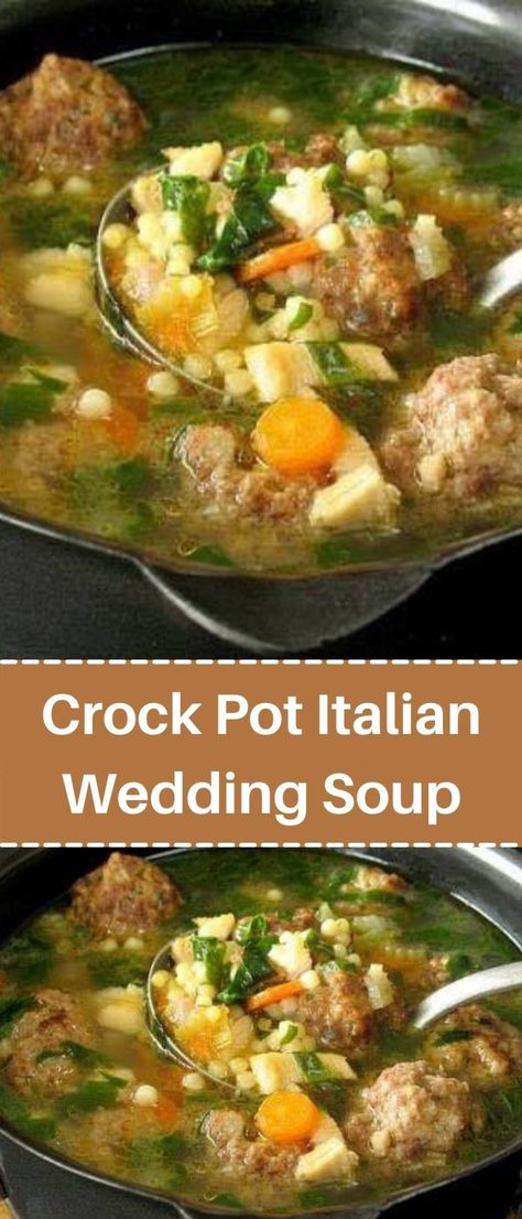 DIRECTIONS Crock Pot Wedding Soup, Slow Cooker Italian Wedding Soup Recipe, Crockpot Italian Wedding Soup Crock Pot, Easy Italian Wedding Soup Crock Pot, How To Make Italian Wedding Soup, Crockpot Italian Wedding Soup Easy, Crockpot Wedding Soup Easy, Italian Wedding Crockpot Soup, Slow Cooker Wedding Soup