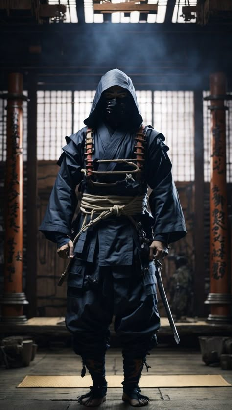 Meet the Fearless Ninja Shinobi Outfit, Ninja Reference, Tactical Ninja, Ninja Aesthetic, Future Ninja, Ninja Clothing, Modern Ninja, Ninja Japan, 3 Ninjas