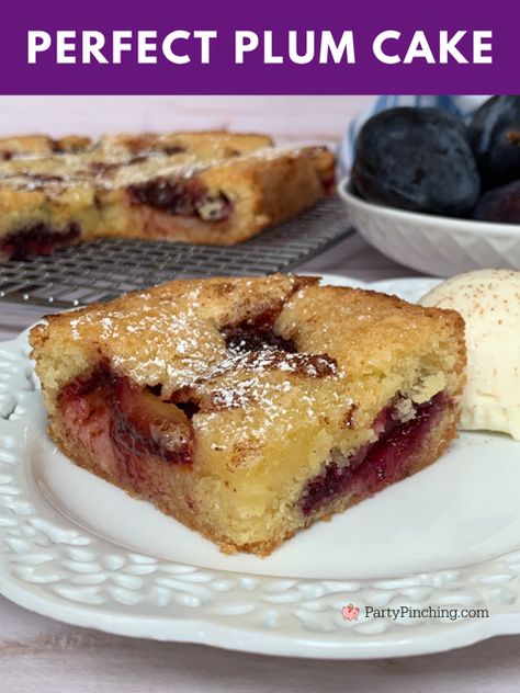 perfect plum cake, easy simple best plum cake, famous New York Times plum cake, plum coffee cake, best easy plum cake recipe, best easy plum dessert recipe ideas Plum Torte Recipe, Plum Duff Recipe, Recipes With Dried Plums, Plum Pudding Cake Recipe, Plum Kuchen Recipe, Plum Coffee Cake Recipes, Polish Plum Cake, Easy Plum Cake, Plum Coffee Cake