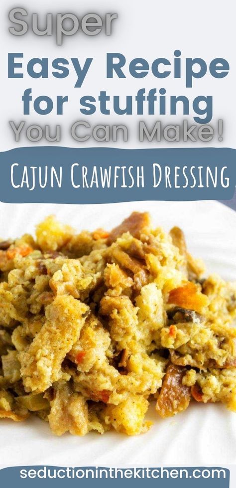 Crawfish Dressing Recipe, Crawfish Cornbread Recipes, Shrimp Cornbread Dressing, Crawfish Dressing Cornbread, Seafood Dressing Recipe Cornbread, Crawfish Dressing, Seafood Cornbread Dressing, Seafood Cornbread, Seafood Dressing Recipe