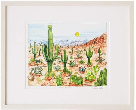 Desert Cacti of the Southwest #ad #cactus #cactusparty #cacti #cactusaddicted #succulent Cactus Paintings, Journal Collection, Southwestern Home Decor, Uncommon Gifts, Cactus Party, Cactus Painting, Southwest Desert, Desert Cactus, Geek Art