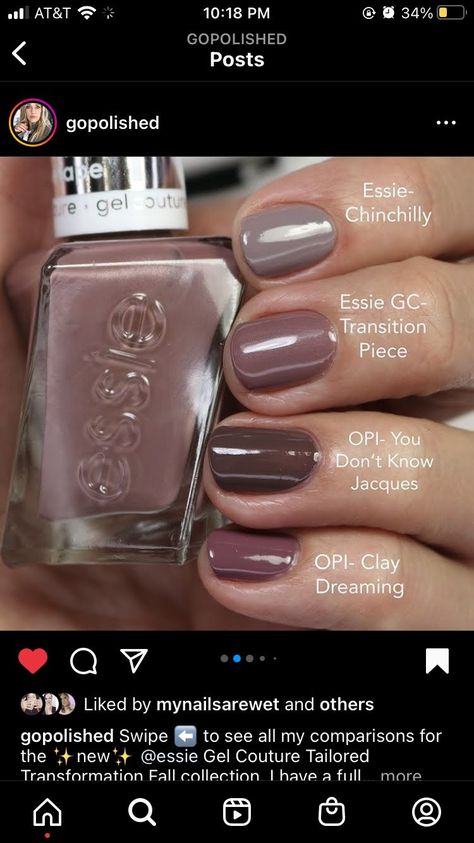 Opi Sns Powder Colors Fall, Pre Fall Nail Colors, Opi Fall Gel Colors, Opi Fall 2023 Collection, Nail Colors Essie, Work Manicure, Fall Nails Opi, Opi Fall Colors, Fall Nail Colors Opi