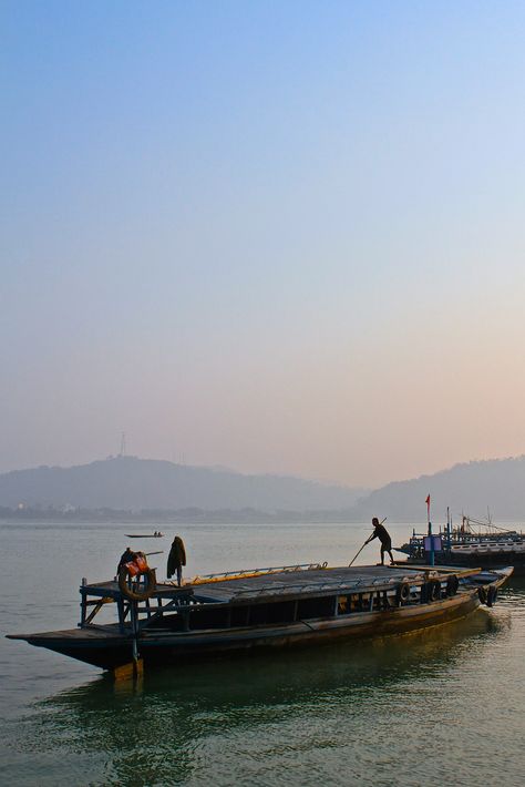 Brahmaputra River, Independence Day Drawing, Humans And Animals, Flowers Quotes, Travel Booking, Black And White Art Drawing, River Boat, Beach Getaways, West Bengal