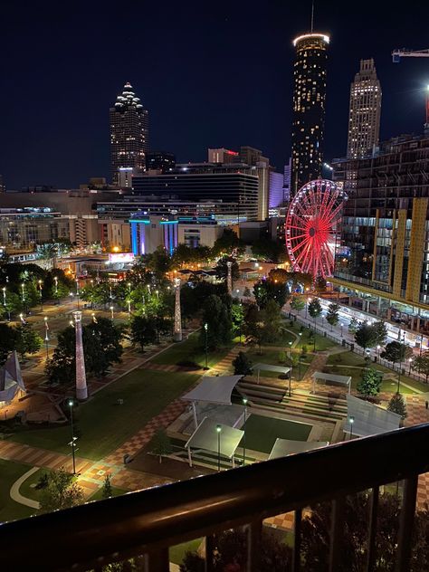 #city #views #atlanta #photography City Aesthetic Atlanta, Atlanta Aesthetic Wallpaper, Atl Night Aesthetic, Atlanta At Night Aesthetic, Atlanta City Night, Atlanta Night Aesthetic, Atlanta Georgia Aesthetic Night, Atlanta City Aesthetic, Atl Aesthetics