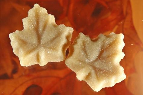 Maple Leaf Candy is a classic, authentic candy made with just two ingredients! It doesn't get much simpler--or sweeter--than this. Maple Candy Recipe, Saturday Baking, Maple Syrup Candy, Maple Tapping, Maple Sugar Candy, Ic Diet, Thanksgiving Candy, Maple Recipes, Maple Syrup Recipes