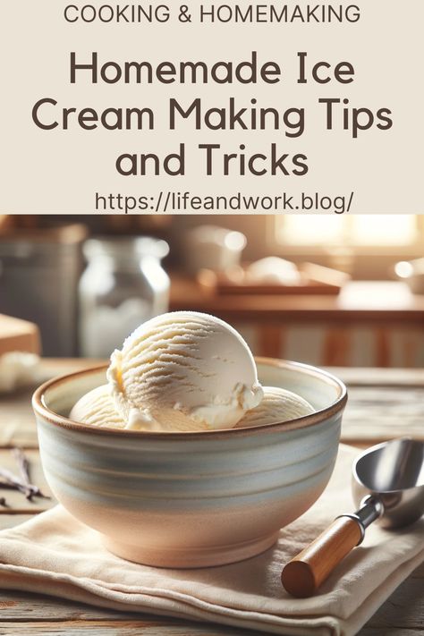 Homemade Ice Cream Tips and Tricks How To Keep Ice Cream Soft In Freezer, Hand Crank Ice Cream Recipe, Raw Ice Cream, Crowd Desserts, Ice Cream Making, Best Homemade Ice Cream, Making Ice Cream, Ice Cream Freezer, Making Homemade Ice Cream