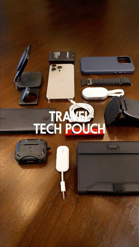 Ben Taylor - Lifestyle, Tech & Luxury | Let’s pack my @peakdesign travel tech pouch! What’s your must-have tech for travel? #tech #techbag #gadget | Instagram Luxury Travel Accessories, Tech Organization, Tech Pouch, Designer Luggage, Tech Bag, Travel Tech, Leather Passport Holder, Perfect Gif, November 23