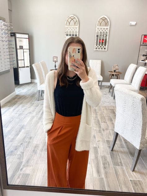 Shein Shopping, School Teacher Outfits, Office Ootd, Flare Dress Pants, Office Workwear, Teaching Outfits, Fuzzy Cardigan, Target Style, Teacher Outfits