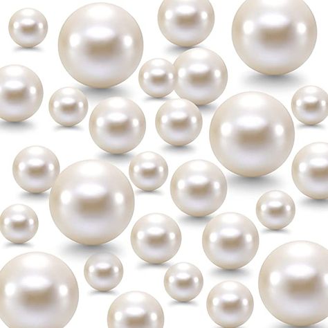 Floating Candle Centerpieces, Gel Beads, Elegant Centerpieces, Water Beads, White Vase, Wedding Table Decor, Vase Fillers, Pearl Cream, Vase Centerpieces