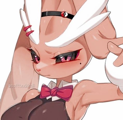 Bunny Pokemon, Lopunny Pokemon, Pokemon Icon, Pokemon Human Form, Splatoon 2 Art, Cute Pokemon Pictures, Anime Cover Photo, Terraria, Funny Drawings