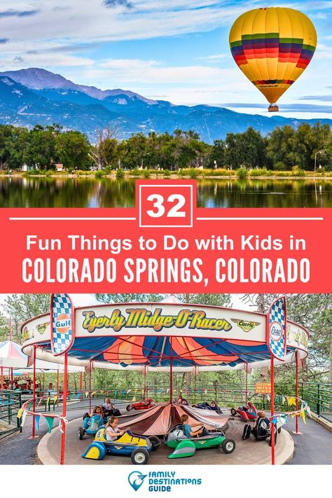 32 Fun Things to Do in Colorado Springs with Kids Colorado Springs With Kids, Colorado Springs Things To Do, Spring Kids Activities, Things To Do Inside, Things To Do In Colorado, Explore Colorado, Kids Things To Do, Visit Colorado, Family Vacay