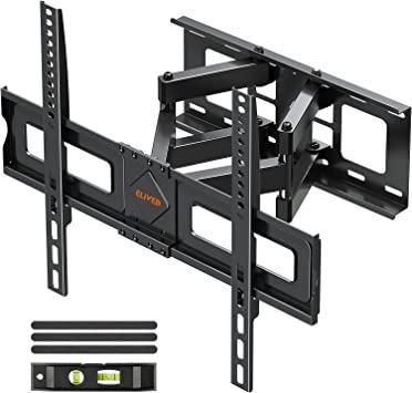 ELIVED TV Wall Mount for Most 37-75 Inch Flat Screen TVs, Swivel and Tilt Full Motion TV Mount Bracket with Articulating Dual Arms, Max VESA 600x400mm, 99 lbs. Loading, Fits 16" Wood Studs, YD3003. Swivel Tv Mount, Ceiling Tv, Tilting Tv Wall Mount, Curved Tvs, Swivel Tv, Tv Wall Mount Bracket, Tv Wall Mounts, Projection Screens, Tv Wall Brackets