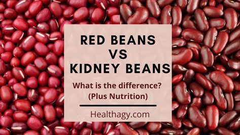 Red Beans vs Kidney Beans: What is the Difference? (Plus Nutrition) Dark Red Kidney Beans Recipe, Red Kidney Bean Recipes, Canned Kidney Beans, Low Carb Beans, Beans Benefits, Small Red Beans, Red Beans Recipe, Make Refried Beans, Recipes With Kidney Beans