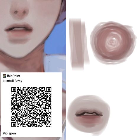 Lip Shading Tutorial Drawing, Ibispaint X Square Brush, Ibis Paint Brush Code Jelly Art, Flat Square Brush Ibis Paint, Jelly Artstyle Brush, Painting Ibis Brush, Pen For Ibispaint, Square Brush Ibis Paint Code, Lightning Brush Ibispaint