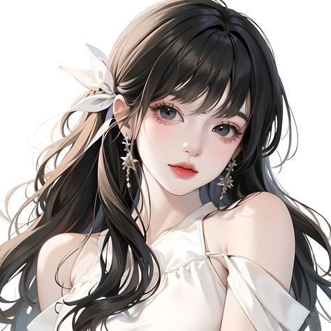 Anime Mlbb, Seni Korea, Instagram Cartoon, Pretty Artwork, Girls With Black Hair, Real Anime, Drawing Wallpaper, Illustration Art Girl, Digital Art Anime