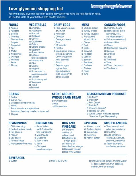 Printable List of Healthy Foods | Printable Glycemic Index Food List | Lean Gains ... | Healthy, Happy ... Glycemic Index Chart Low Gi, Low Glycemic Load Foods List, Low Glycemic Load Recipes, Low Gi Meal Plan, Low Gi Recipes, Low Glycemic Recipes, Hypoglycemic Diet, Gi Foods, Low Gi Diet