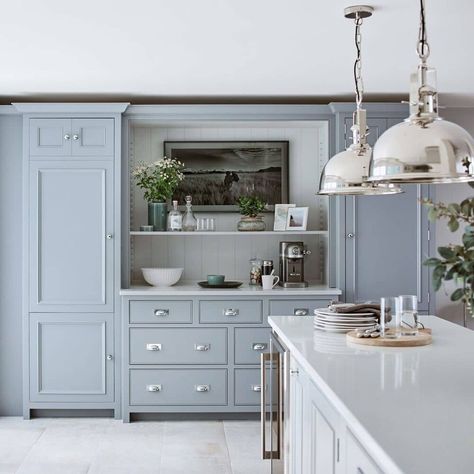 Cost considerations of a neptune kitchen - IMAGE: @neptunehomeofficial Neptune Home, Neptune Kitchen, Kitchen Cost, European Cottage, European House, Chichester, Blue Kitchens, Living And Dining Room, Counter Tops